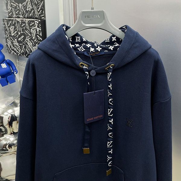 ルイヴィトン カジュアルな フーディ 偽物 モノグラム ブルー vuh92628